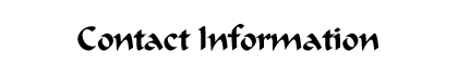 Contact Information