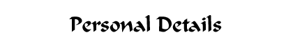 Personal details
